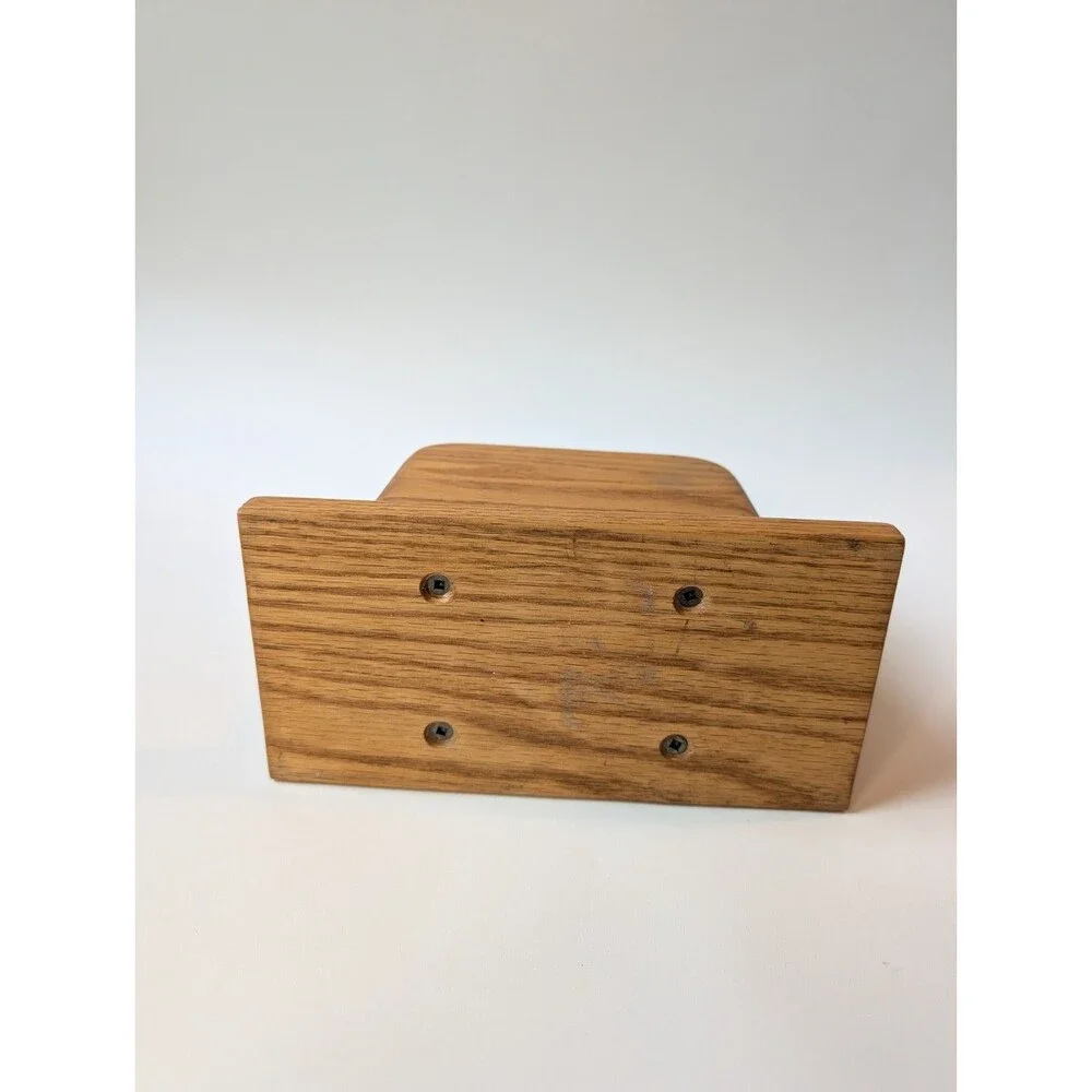 Vintage MCM Wood Napkin Holder or Mail Keeper